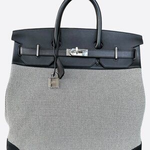 Hermes Black Panda Swift HAC Birkin 40
